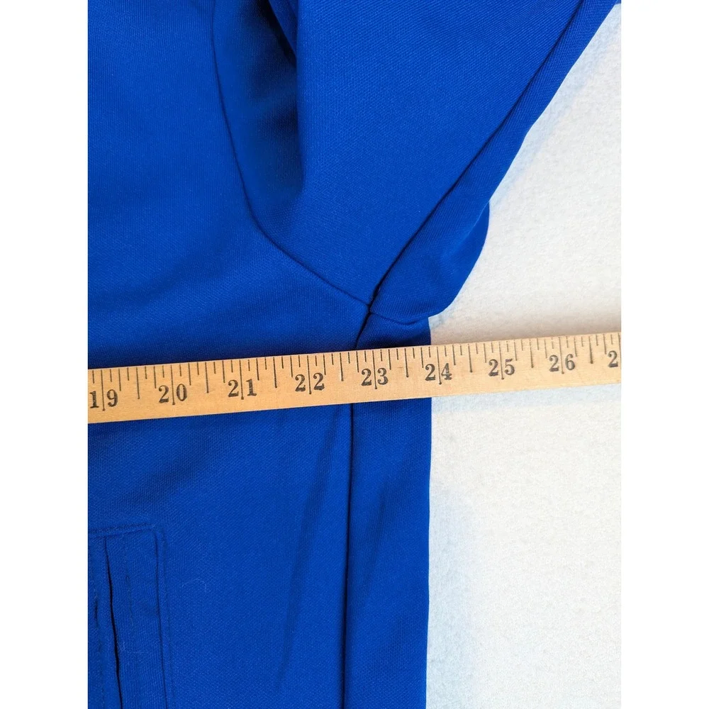 Blue Red Union Jack‎ Track Jacket Full Zip Mens Size L Made in USA VTG Full Zip